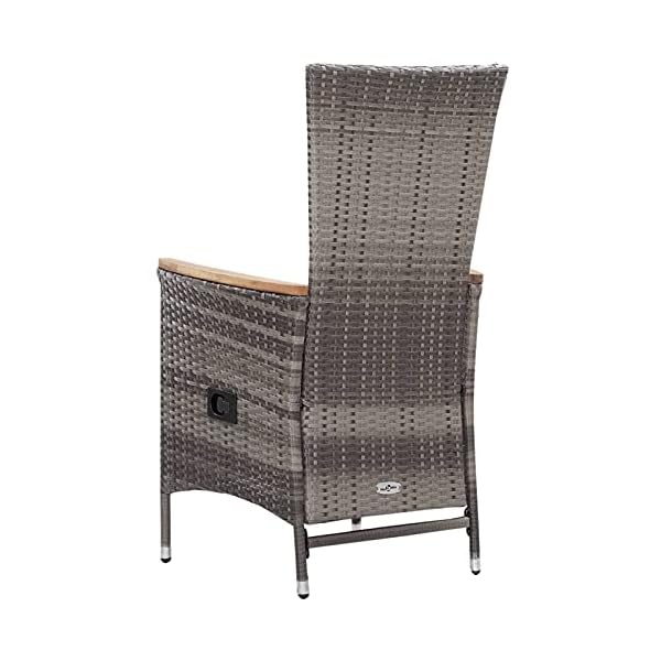 Festnight 3-TLG. Garten-Lounge-Set mit Kissen Outdoor-Lounge-Set Loungesofa Balkonmöbel Sitzgruppe Gartengarnitur Poly… – Bild 4