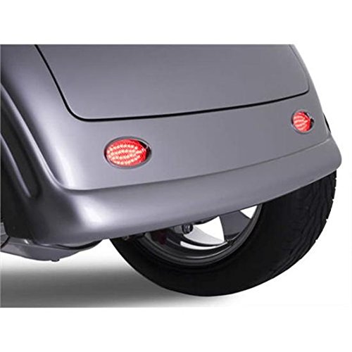 Lokar TL-1910 Standard Oval Chrome Taillight - Pair