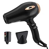 AsaVea Hair Dryer Pro AC Motor Ionic & Ceramic Fast 1875W Long Life Blow Dryer by AsaVea