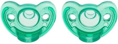 The First Years Gumdrop Newborn Pacifier, 2pk, 0-3 Months, Green