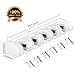 LETMY Broom Holder Wall Mounted - Mop and Broom Holder - Garage Storage Rack&Garden Tool Organizer - 5 Position 6 Hooks for Home, Kitchen, Garden, Tools, Garage Organizing