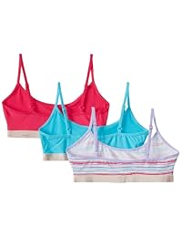 Sujetador corto de moda para niñas grandes de Calvin Klein (paquete de 3)