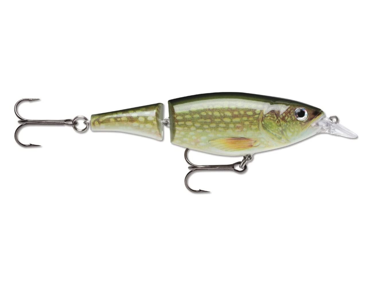 Rapala X-Rap Jointed Shad Lure with Two No. 2/0 Hooks, 1.2-2.4 m Swimming Depth, 13 cm Size, Pike