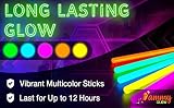 Ammy Glow 200 Premium Glow Sticks Party Pack 8 inch with Connectors Multi view 5
