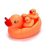 SMTSMT Mummy & Baby Rubber Race Squeaky Ducks Family Bath Toy Kid Game Toys