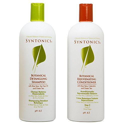 Syntonics Botanical Detangling Shampoo & Rejuvenating Conditioner 32oz Duo 