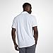 Nike Men's Dry Victory Solid Polo Golf Shirt, White/Cool Grey, Medium