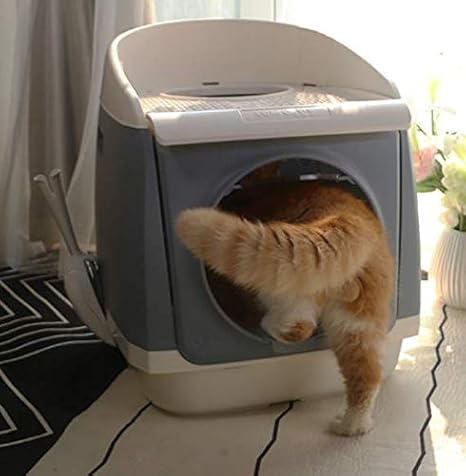 Newgreeny Caja De Arena para Gatos Libre Completamente Cerrada con