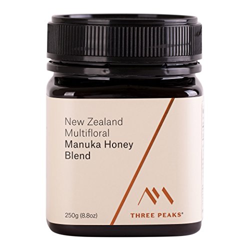 Three Peaks Manuka Honey New Zealand â€“ Multifloral Blend, 8.81 oz (250gm) - 100% Natural honey, Raw honey â€“ Healing Manuka honey
