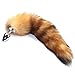 FST Wild Fox Tail with Stainless Steel Anal Plug Anal Tail Sex Toys Butt Plug Anal Stimulator for Women Cospaly Role Play Brown