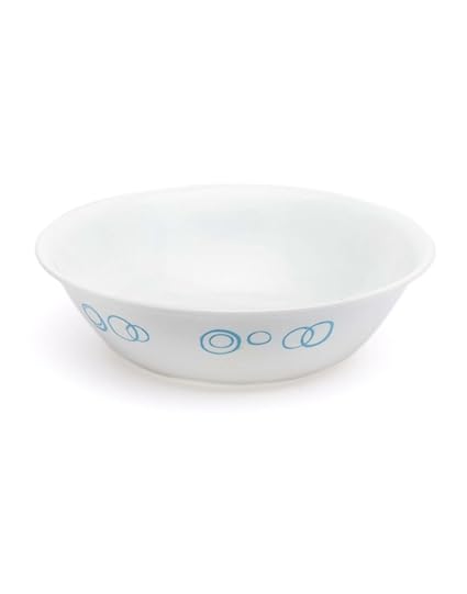 Corelle Livingware Circle Veg Dessert Bowl Set, 290ml, Set of 6