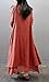 R.Vivimos Women Vintage Long Cotton Linen Loose Dress XL Red