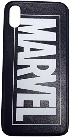 Marvel Logo Superhero Avengers Hard iPhone X Case, iPhone 10 Case (Black)