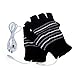 Heated Gloves,Hemlock Lady's 5V USB Power Heated Winter Hand Warmer Gloves (Black)