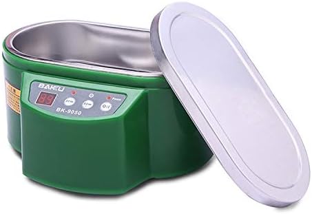 Junna BAKU BK-9050 30W / 50W Adjustable 0.6L LCD Display Ultrasonic Cleaner AC 220V Household Supplies (Color : Green)