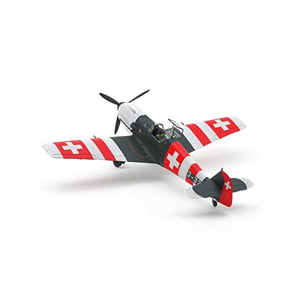TAMIYA 25200 1:48 ME Bf109 E-3 Schweiz, originalgetreue Nachbildung, Modellbau, Plastik Bausatz, Basteln, Hobby, Kleben… – Bild 6