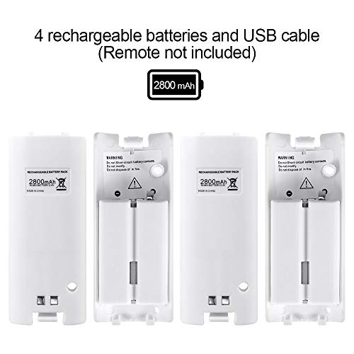 Hokyzam FM23 4 in 1 Wii Remote Controller Charger, Wii Remote Charger