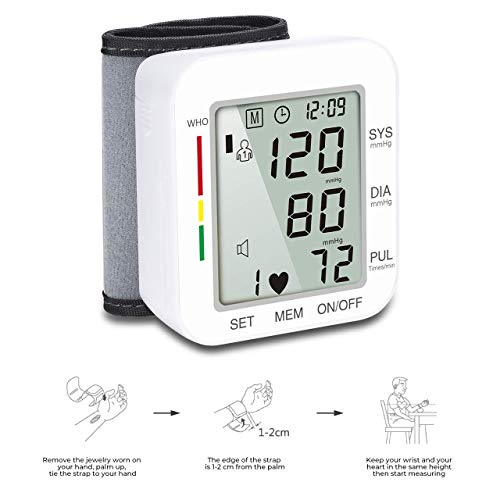 2 Digital+Wrist+Blood+Pressure+Monitor