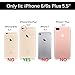 iPhone 6s Plus Case, Imikoko™ Fashion Luxury Protective Hybrid Beauty Crystal Rhinestone Sparkle Glitter Hard Diamond Case Cover for iPhone 6s/6 Plus (Bling Rose Gold) (Rose Gold-3 in 1)