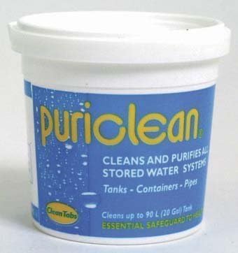 Puriclean Water Purifier 100g for Camping Caravans Cleanse Sterilise