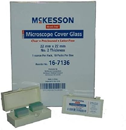 Cover Glass Medi-Lab Square #2 Thickness 22 X 22 mm (Box of 10) (McKesson 16-7136)