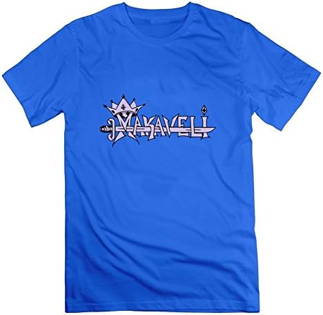 Theresawilkins Men Makaveli !!!! Print T-shirt (xxx-large,blue)