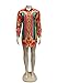 Remelon Womens Floral Print Button Down Collar Long Shirt Dress Blouse Mini Dress