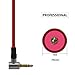 Original Replacement Red Aux Auxiliary Pro and Detox Edition Cable Wire Cord for Monster Solo Beats Studio Headphones By Dr Dre Solo Studio Solohd Headphones Cable (Discontinued by Manufacturer)