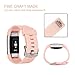AK Fitbit Charge 2 Bands, Classic Edition Adjustable Comfortable Replacement Wristbands for Fitbit Charge 2 Heart Rate [No Tracker] (Blush Pink, Small)