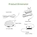 Ustellar Updated LED Under Cabinet Lighting Kit, 1020lm Under Counter Lights, Hand Wave Activated Puck Lights, DC 12V Kitchen Lighting, Closet Lights, 6000K Daylight White, Set of 6