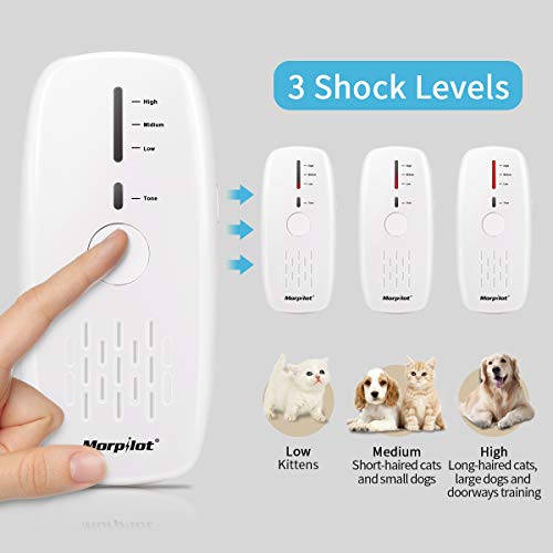 morpilot Pet Training Mat, Shock Mat for Cats Dogs, 30 x 16 Inches Pet Shock Mat with 9V Battery, 3 Training Modes, Smart Protection System, Repellent Mat Keep Pets Off Furniture Couch Sofa