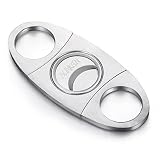 Blinkeen® Cigar Cutter Stainless Steel Double Blade Guillotine Scissors