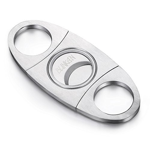 Blinkeen® Cigar Cutter Stainless Steel Double Blade Guillotine Scissors