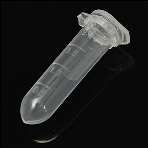 DIY 100pcs 2mL Polypropylene PP Centrifuge Tubes