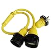Parkworld-692040-Marine-30-AMP-Shore-Power-1-to-2-Y-Adatper-L5-30P-Male-Plug-to-L5-30R-Female-2EA-connector