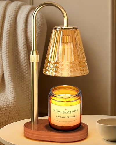 Candle Warmer Lamp with Timer Dimmer: Height Adjustable Wax Melt Warmer for Sce…