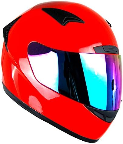 1STORM MOTORCYCLE BIKE FULL FACE HELMET BOOSTER GLOSSY RED