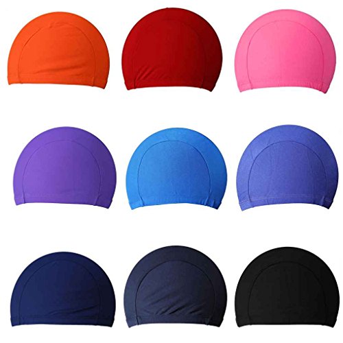 Miaomiaogo Unisex Polyester Cloth Fabric Bathing Cap Swimming Hats for Water Sports