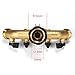 Glorden Heavy Duty Brass 4 Way Hose Manifold Garden Hose Splitter Connector with Comfort Grip