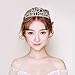 Birthday Crown Silver Crystal Tiara Crown Headband Princess Tiara with Combs Hair Accessories for Women girls ﻿