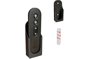 KIMALAB Fan Remote Holder Wall Mount for Hunter K5579 & K5580 Ceiling Fan Remote – Fits Aeronaut, Fonthill, Aerodyne, Minimus, Bennett & More – 1 Pack with Command Strip