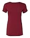 Next Level Women's Lightweight The Ideal V-Neck T-Shirt, 2X, Scarlet