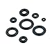 MsPiercing Pack Of 10 Black Rubber O-Rings
