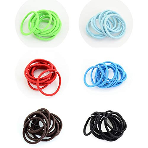 image for ONESWI 50PCS Elastic Hair Ties - Baby Hair Ties,Kids Tiny Hair Ouchles