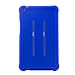 MingShore for Huawei MediaPad T3 8 Tablet Silicone Rubber Rear Bumper KOB-L09 KOB-W09 Kids Friendly Handstrap Soft Rugged Case Blue