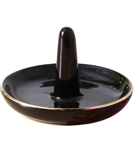 4.75" Ceramic Jewelry Tray, Small Ring Dish Holder Trinket Tray