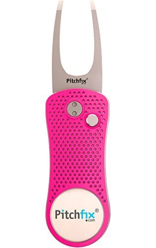 Pitchfix Divot Tool Golf (Hot Pink/Silver) - Thumbnail 3