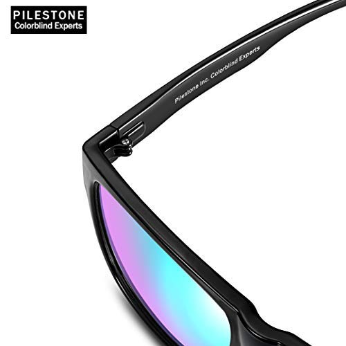 COLORBLIND CORRECTIVE GLASSES BY PILESTONE CANADA TP-025 (Type B) for Red/Green Colour Blindness - Moderate, Strong and Severe Deutan and Moderate, Strong Protan, Coated Purple Lense
