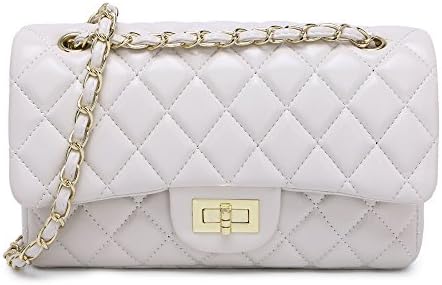 Women's Chain Quilted PU Leather Shoulder Bag