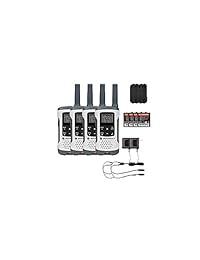 Motorola T260 Radios de dos vías recargables / Walkie Talkies 4-PACK